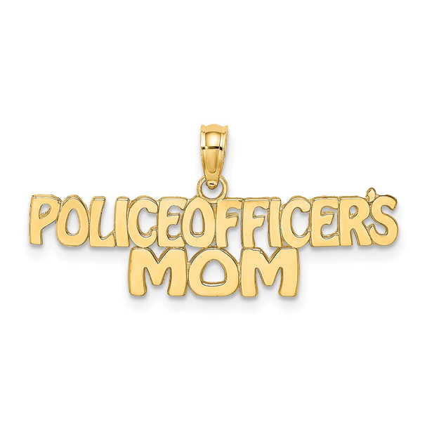 14k Yellow Gold POLICE OFFICERS MOM Pendant