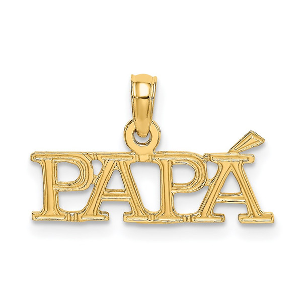 14k Yellow Gold Papa Pendant