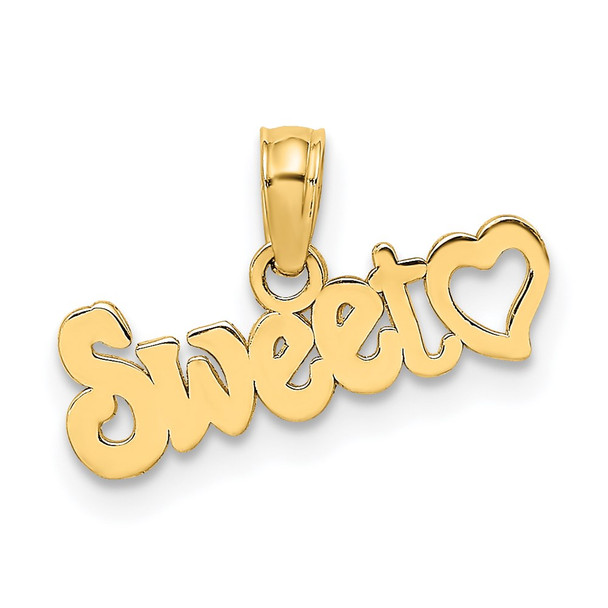 14k Yellow Gold Sweet Heart Pendant