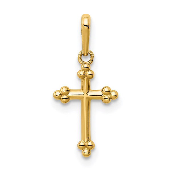 14k Yellow Gold Cross Pendant