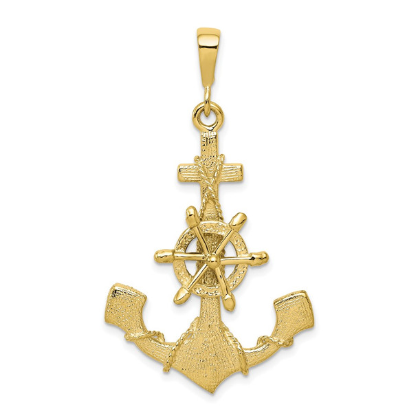 10k Yellow Gold Anchor Pendant