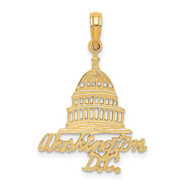 14k Yellow Gold Washington D.C. Capital Building Pendant