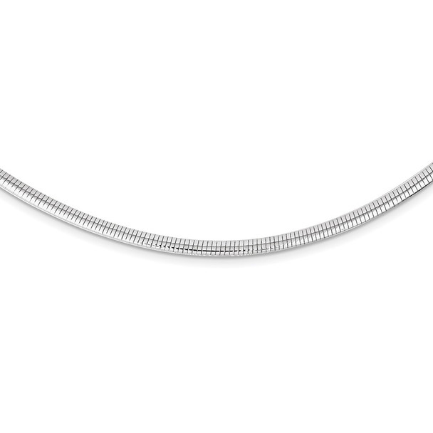 Sterling Silver Rhodium-plated 3mm Cubetto Necklace
