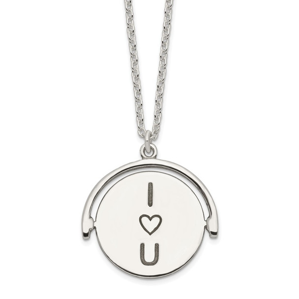 Sterling Silver I Love You Forever Necklace