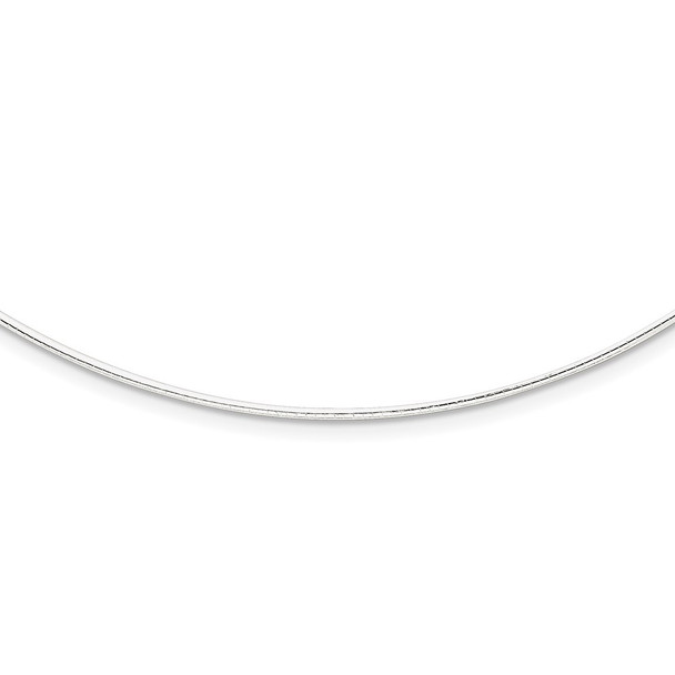 Sterling Silver 1.35mm w/ 2in extender Neckwire Chain Necklace