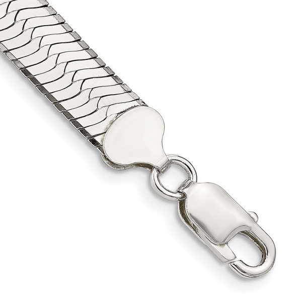 8" Sterling Silver 8.75mm Magic Herringbone Chain Bracelet