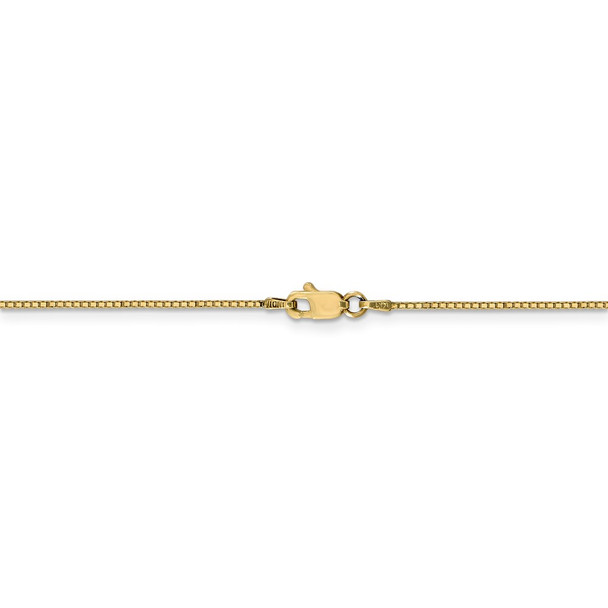 30" 14k Yellow Gold .9mm Box with Lobster Clasp Chain Necklace