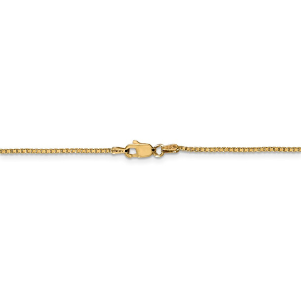 20" 14k Yellow Gold 1.1mm Box Chain Necklace