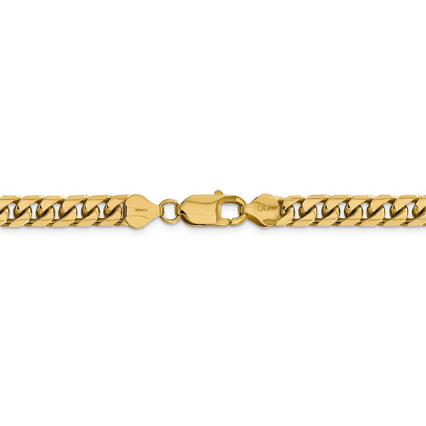 20" 14k Yellow Gold 6.25mm Solid Miami Cuban Chain Necklace