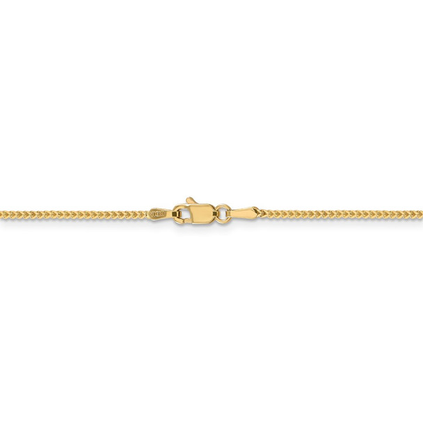 18" 14k Yellow Gold 1mm Franco Chain Necklace