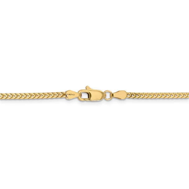 30" 14k Yellow Gold 2mm Franco Chain Necklace