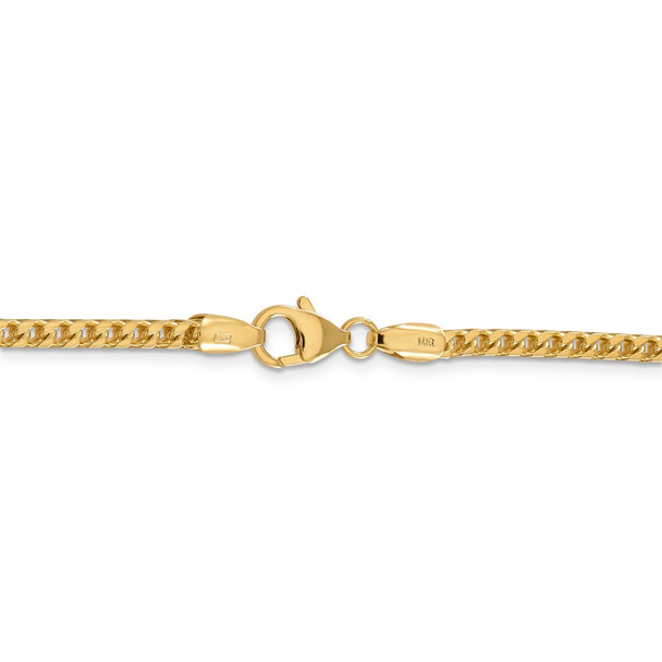 18" 14k Yellow Gold 3mm Franco Chain Necklace