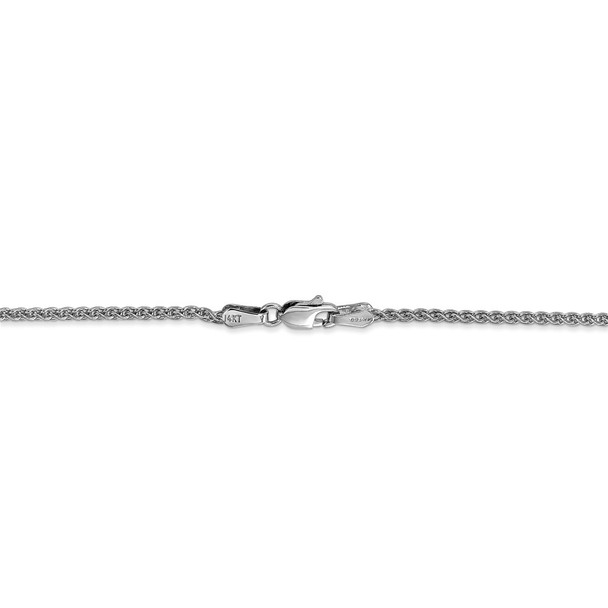 14" 14k White Gold 1.65mm Spiga Chain Necklace