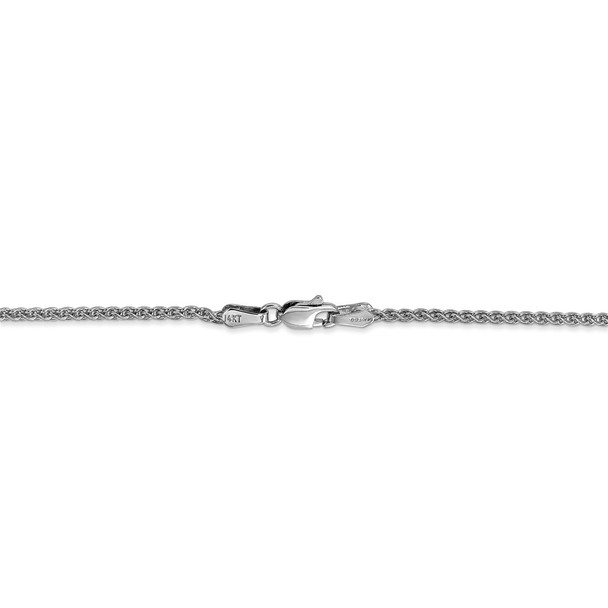 16" 14k White Gold 1.65mm Spiga Chain Necklace