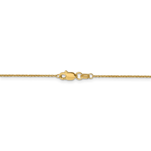 16" 14k Yellow Gold .95mm Diamond-cut Cable Chain Necklace