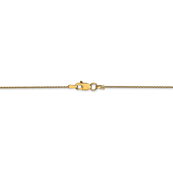 16" 14k Yellow Gold 1mm Parisian Wheat Chain Necklace