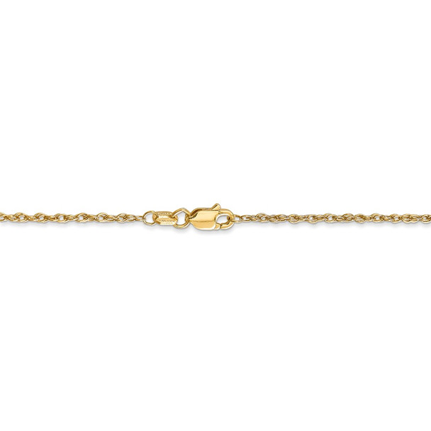 20" 14k Yellow Gold 1.3mm Heavy-Baby Rope Chain Necklace