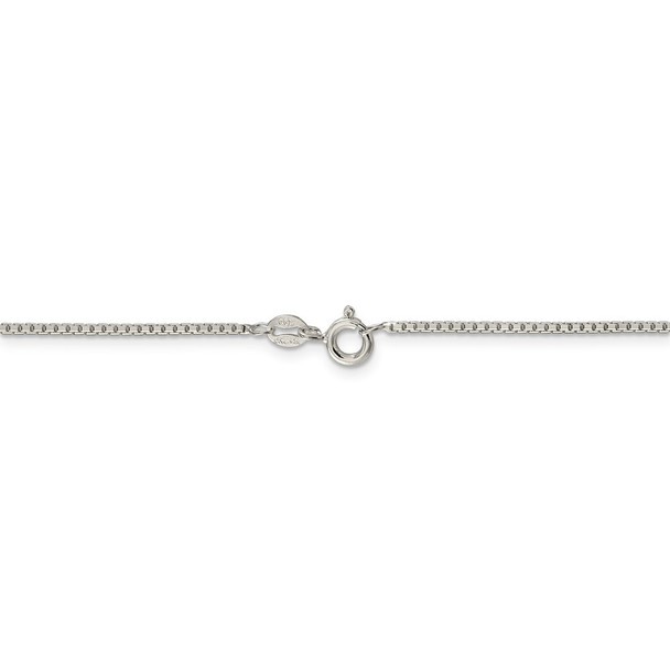 30" Sterling Silver 1.35mm 8 Sided Diamond-cut Box Chain Necklace