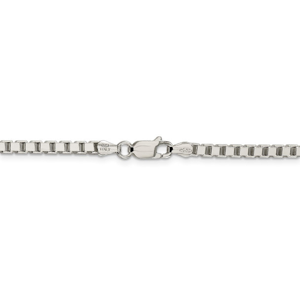 30" Sterling Silver 3.25mm Box Chain Necklace