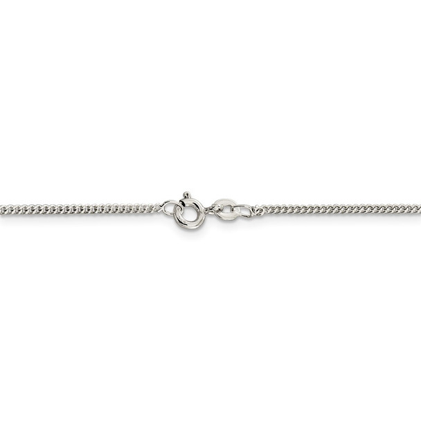 20" Sterling Silver 1.5mm Curb Chain Necklace