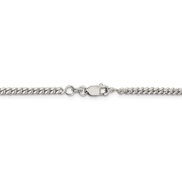 20" Sterling Silver 3mm Curb Chain Necklace