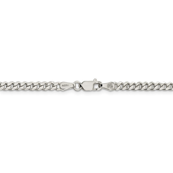 22" Sterling Silver 3.5mm Curb Chain Necklace