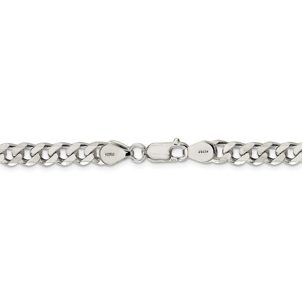 16" Sterling Silver 7mm Curb Chain Necklace