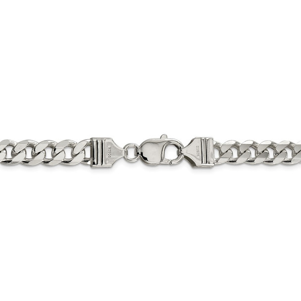 30" Sterling Silver 8mm Curb Chain Necklace