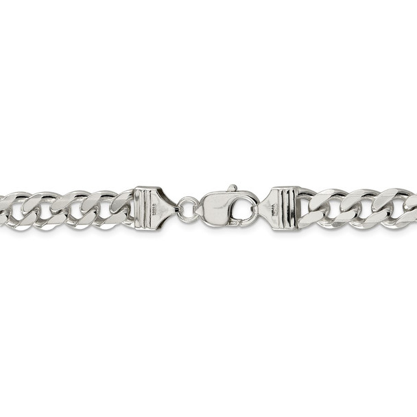 26" Sterling Silver 9mm Curb Chain Necklace
