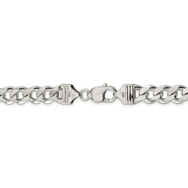 30" Sterling Silver 9mm Curb Chain Necklace