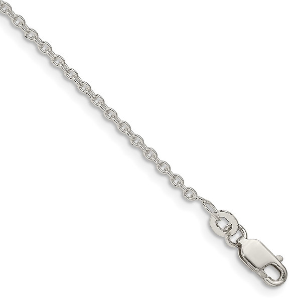 8" Sterling Silver 1.95mm Cable Chain Bracelet