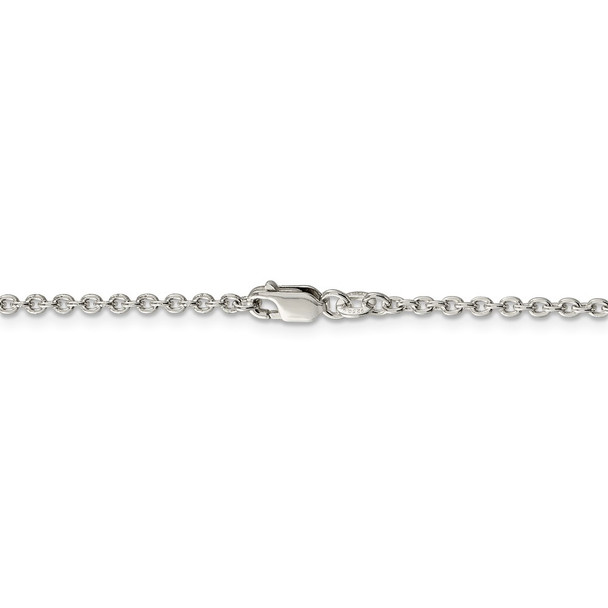 18" Sterling Silver 2.25mm Cable Chain Necklace