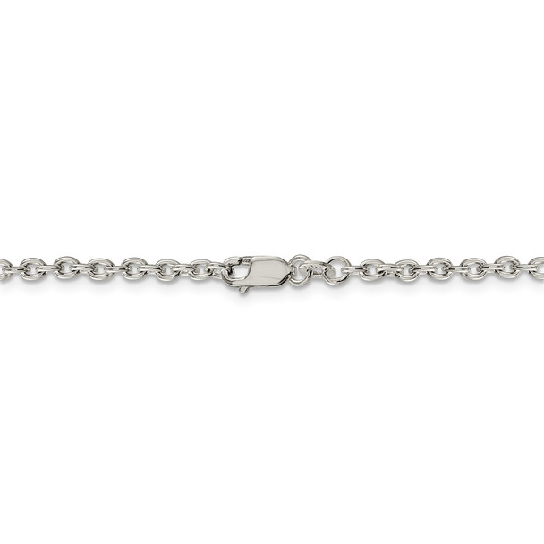 30" Sterling Silver 2.75mm Cable Chain Necklace