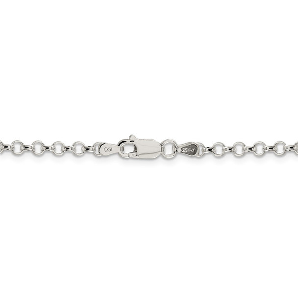 18" Sterling Silver 3mm Rolo Chain Necklace