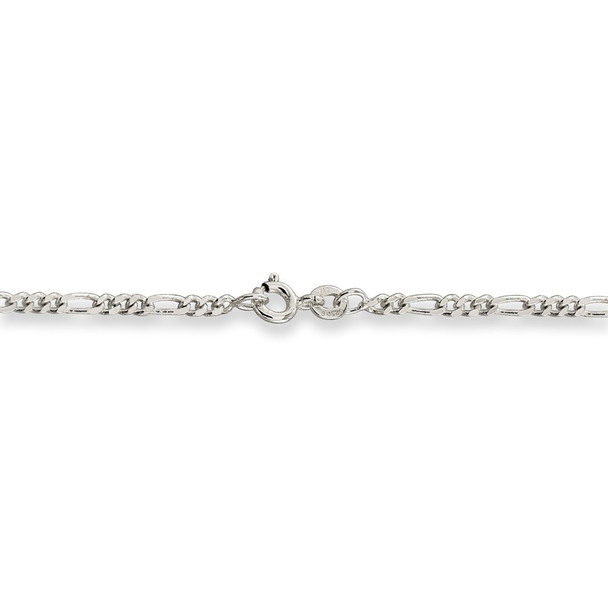 16" Sterling Silver 2.5mm Figaro Chain Necklace