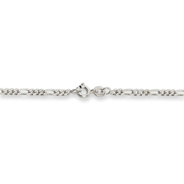 18" Sterling Silver 2.5mm Figaro Chain Necklace