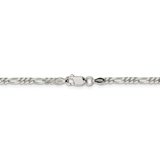 18" Sterling Silver 2.85mm Figaro Chain Necklace