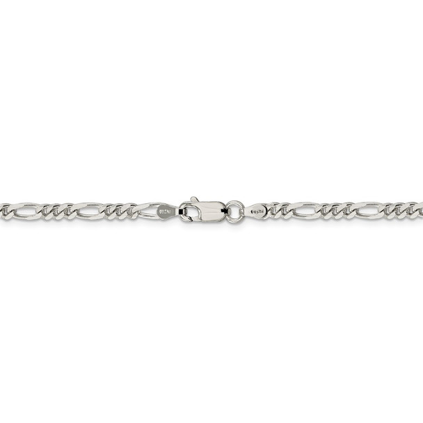 22" Sterling Silver 3.5mm Figaro Chain Necklace