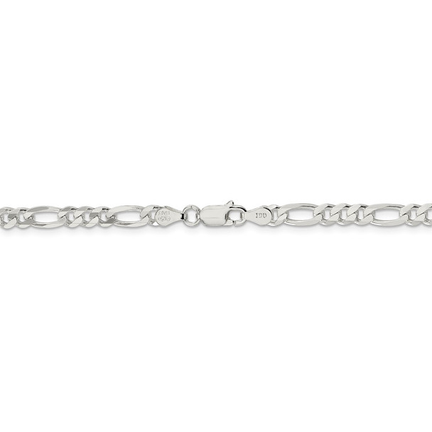 26" Sterling Silver 4.5mm Figaro Chain Necklace