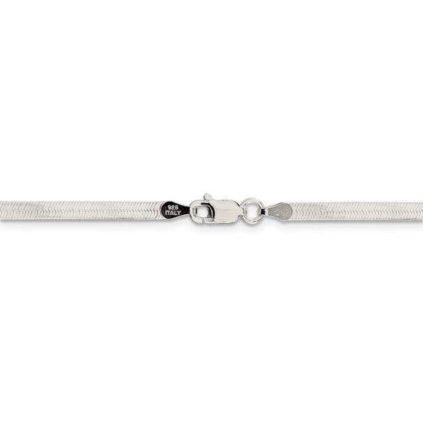 18" Sterling Silver 3mm Magic Herringbone Chain Necklace
