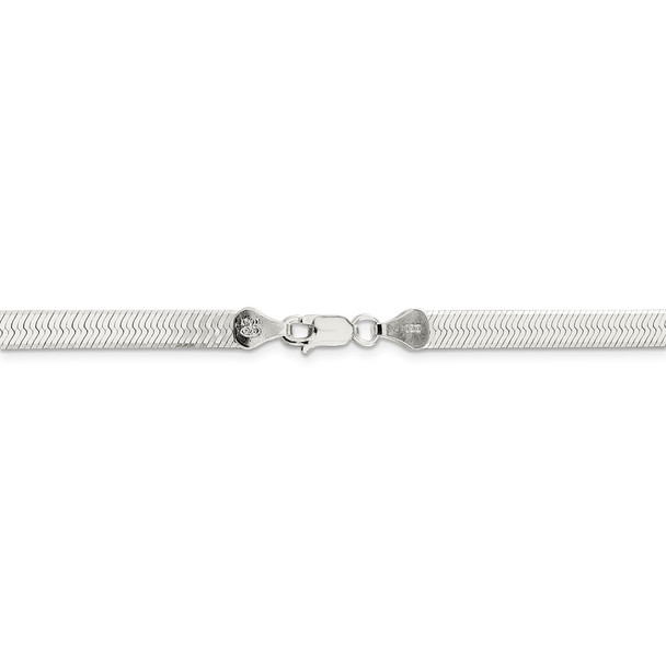 24" Sterling Silver 5.25mm Magic Herringbone Chain Necklace