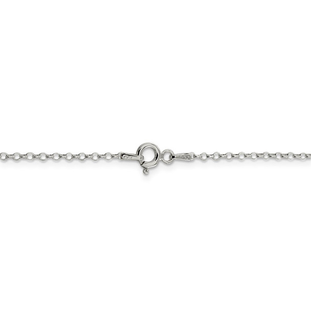 18" Sterling Silver 1.75mm Diamond-cut Cable Chain Necklace