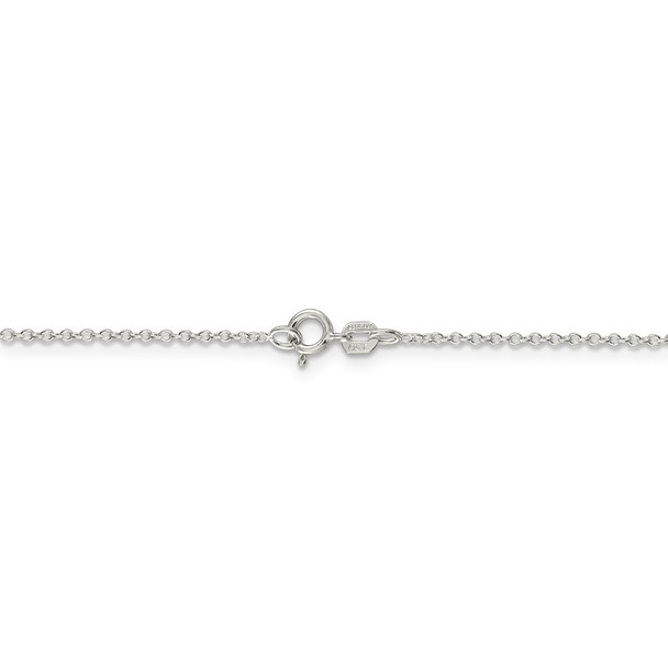 24" Sterling Silver 1.10mm Forzantina Cable Chain Necklace