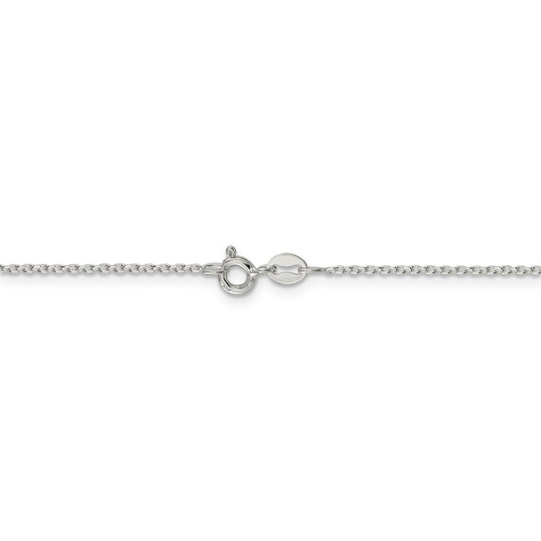 18" Sterling Silver 1.25mm Diamond-cut Forzantina Cable Chain Necklace