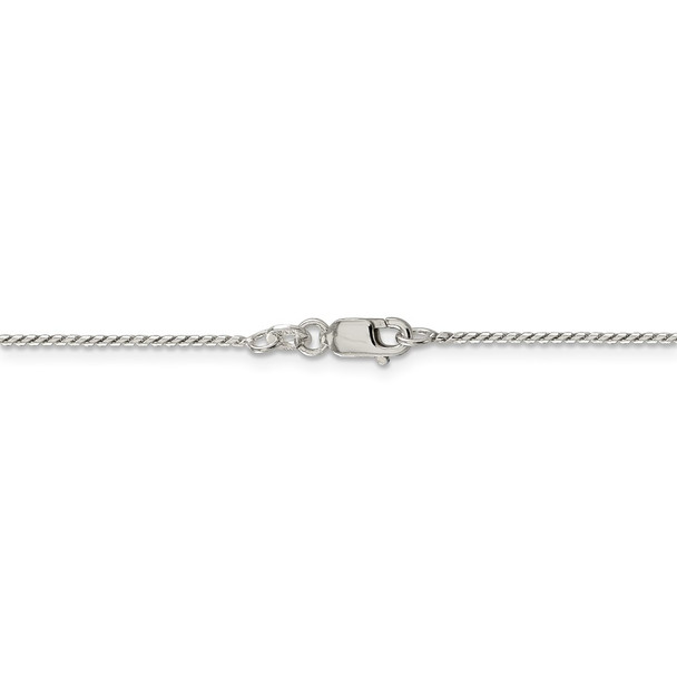 18" Sterling Silver 1mm Round Franco Chain Necklace