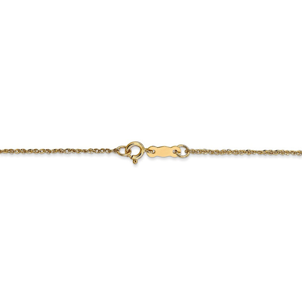 24" 14k Yellow Gold 1.1mm Ropa Chain Necklace
