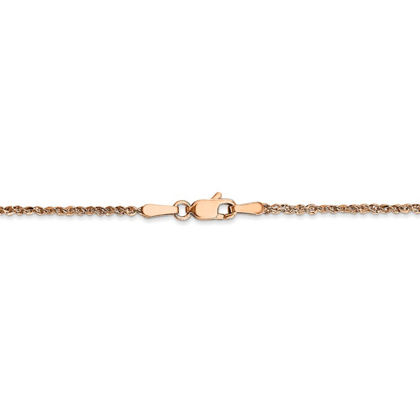 24" 14K Rose Gold 1.7mm Ropa Chain Necklace