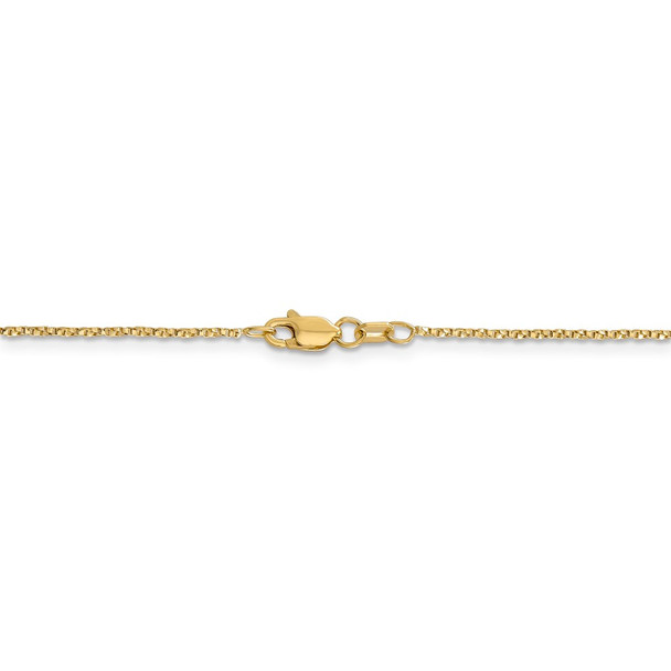 16" 14k Yellow Gold .95mm Twisted Box Chain Necklace