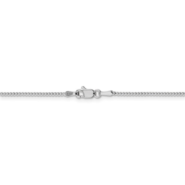 20" 14k White Gold 1mm Franco Chain Necklace