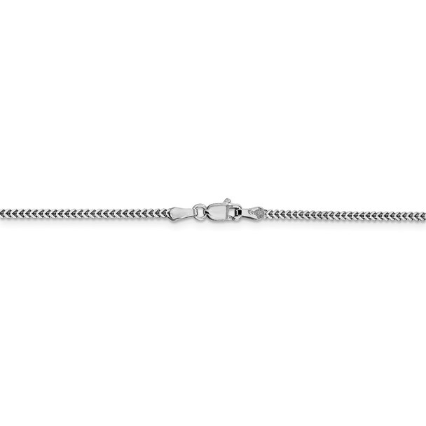 18" 14k White Gold 1.4mm Franco Chain Necklace